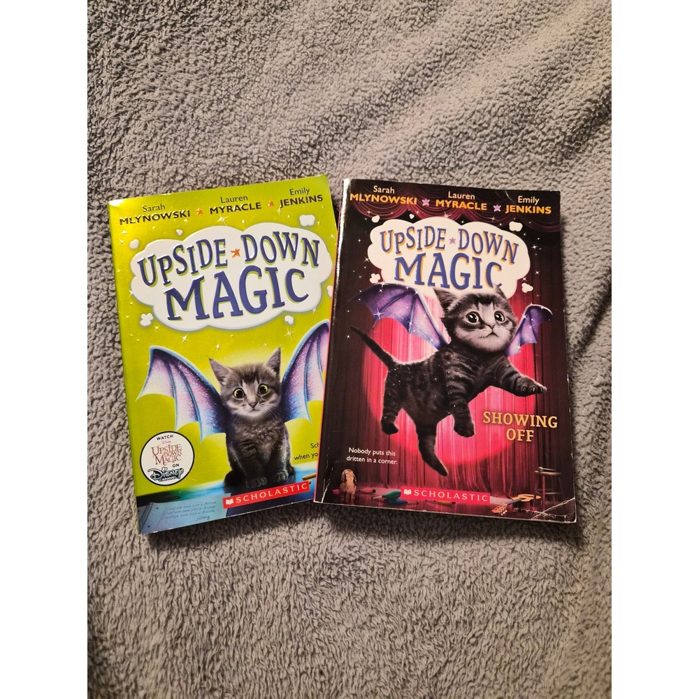 Upside-Down Magic Scholastic Book Lot Books 1 & 3 Showing Off Mlynowski Myracle